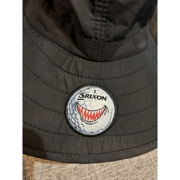 Srixon Black Nylon Bucket Hat One Size Golf Rain Outdoors Fishing - Picture 5 of 7